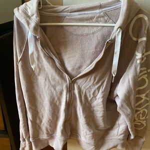 Calvin Klein zip up sweatshirt